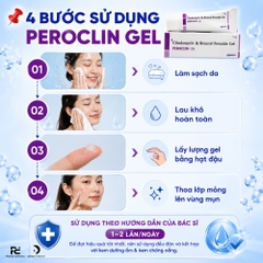 Peroclin Gel (Clindamycin-Benzoyl Peroxide Gel 5%): Giải Pháp Hỗ Trợ Điều Trị  Mụn Trứng Cá Vừa Đến Nặng Với Clindamycin & Benzoyl Peroxide