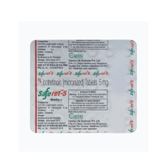Saferet 5mg ( Isotretinoin ) 30 Tablets – Viên Uống Hỗ Trợ Giảm Mụn Và Điều Hòa Bã Nhờn Cho Làn Da