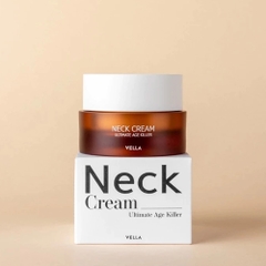 VELLA NECK CREAM ULTIMATE AGE KILLER: Kem Dưỡng Cổ Đa Năng - Giảm Nhăn Sâu & Nâng Cơ, Chống Lão Hóa Toàn Diện