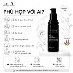 REVISION Retinol Complete® 1.0 – Tinh Chất Retinol Cô Đặc Giúp Trẻ Hoá, Sáng Khỏe Và Giảm Dấu Hiệu Tuổi Tác