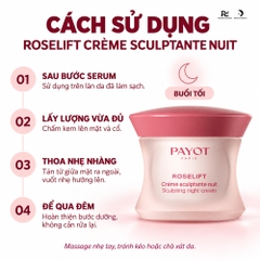 PAYOT Roselift Crème Sculptante Nuit – Kem dưỡng đêm hỗ trợ làm đầy và định hình đường nét