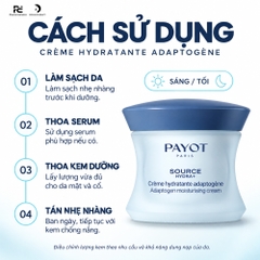 PAYOT CRÈME HYDRATANTE ADAPTOGÈNE ADAPTOGEN MOISTURISING CREAM / KEM DƯỠNG CẤP ẨM VÀ BẢO VỆ DA