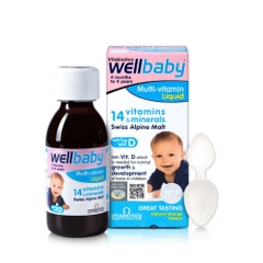 Wellbaby Multi-vitamin Liquid – Siro Vitamin Tổng Hợp Số 1 Anh Quốc Cho Bé Từ 6 Tháng Tuổi