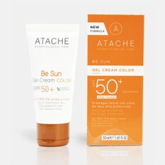 Atache BeSun Gel Cream Color SPF 50+: Kem Chống Nắng Kiềm Dầu, Kháng Khuẩn & Hiệu Chỉnh Tông Da Toàn Diện