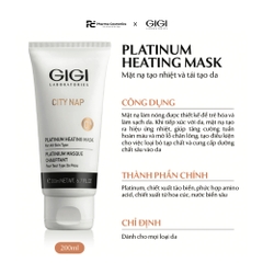 GIGI CITY NAP PLATINUM HEATING MASK / MẶT NẠ LÀM ẤM, TĂNG CƯỜNG LƯU THÔNG TUẦN HOÀN MÁU, NUÔI DƯỠNG VÀ PHỤC HỒI CHO MỌI LÀN DA