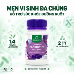 Lifestream Advanced Probiotics 30 Capsules – Men vi sinh đa chủng hỗ trợ tiêu hóa và sức khỏe đường ruột