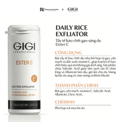 GIGI ESTER C DAILY RICE EXFLIATOR / BỘT TẨY TẾ BÀO CHẾT ENZYM GẠO GIÚP LÀM SÁNG, LOẠI BỎ TẾ BÀO CHẾT DỊU NHẸ CHO DA 
