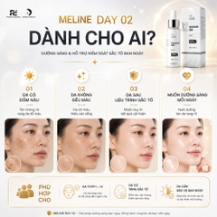 MELINE Caucasian Skin Day 02 – Kem Dưỡng Ban Ngày Hỗ Trợ Làm Mờ Đốm Sắc Tố & Dưỡng Sáng Đều Màu Da