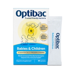 Optibac Babies & Children – Men Vi Sinh Cao Cấp Hỗ Trợ Tiêu Hóa & Miễn Dịch Cho Bé