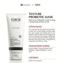 GIGI TEXTURE PROBIOTIC MASK / MẶT NẠ CÂN BẰNG HỆ VI SINH TỰ NHIÊN, KHÔI PHỤC HÀNG RÀO BẢO VỆ, TÁ TẠO CẤU TRÚC BỀ MẶT DA
