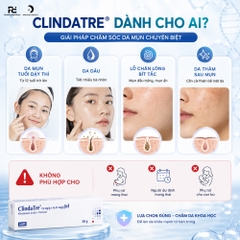 ClindaTre® 12 mg/g + 0.25 mg/g Gel – Giải Pháp Bôi Ngoài Da Hỗ Trợ Giảm Mụn & Cải Thiện Bề Mặt Da Mịn Màng