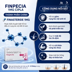 Finpecia Tablets IP 1mg Cipla: Giải Pháp Điều Trị Rụng Tóc Nội Tiết Tố Ở Nam Giới