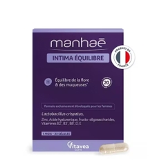 MANHAÉ INTIMA BALANCE: Viên Uống Cân Bằng Hệ Vi Sinh & Phục Hồi Niêm Mạc Vùng Kín