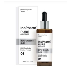 INOPHARM 20% GLYCOLIC ACID PEELING FORMULA: Peel Làm Sáng Da, Giảm Nhăn & Cải Thiện Tông Màu Da