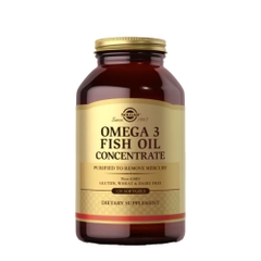Solgar Omega-3 Fish Oil Concentrate: Dầu Cá Đậm Đặc Hỗ Trợ Tim Mạch, Khớp Và Làn Da Khỏe Mạnh