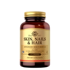 Solgar Skin, Nails & Hair Advanced MSM Formula: Công Thức Toàn Diện Cho Làn Da Trẻ Trung, Tóc Bóng Mượt & Móng Chắc Khỏe