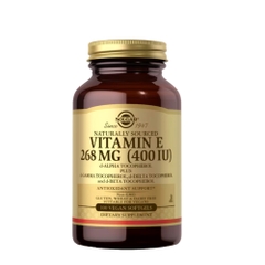 Solgar Vitamin E 400IU (268 MG): Viên Uống Chống Oxy Hóa Mạnh Mẽ & Tăng Cường Miễn Dịch