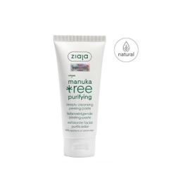Ziaja Manuka Tree Purifying Deeply Cleansing Peeling Paste 75ml: Tẩy Tế Bào Chết & Mặt Nạ Đất Sét 3in1 Cho Da Dầu Mụn