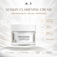 Soskin Clarifying Cream (50ml) Kem Dưỡng Trắng Da, Trị Nám