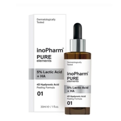 INOPHARM 5% LACTIC ACID + HA PEELING FORMULA: Peel Dưỡng Ẩm & Sáng Da, Cho Làn Da Mịn Màng Rạng Rỡ