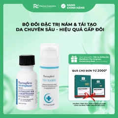 PHARMAFORM SKIN BRIGHTENER SERUM & TRI-XAMIC CREAM: Bộ Đôi Đặc Trị Nám & Tái Tạo Da Chuyên Sâu - Hiệu Quả Gấp Đôi