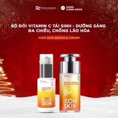 ICON SKIN GLOW THERAPY: Bộ Đôi Vitamin C Tái Sinh - Dưỡng Sáng Đa Chiều, Chống Lão Hóa Toàn Diện