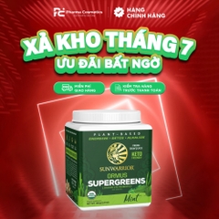 ( Date 6/2026 ) SUNWARRIOR ORMUS SUPERGREENS MINT / BỘT HỖN HỢP THỰC XANH HỮU CƠ ( VỊ BẠC HÀ)