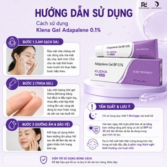 Klena Gel Adapalene 0.1% – Gel Bôi Nhẹ Dịu Giúp Giảm Mụn Và Làm Mịn Bề Mặt Da