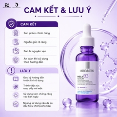 LA ROCHE POSAY PURE MELA B3 SERUM / TINH CHẤT DƯỠNG DA GIÚP MỜ THÂM NÁM, TRẮNG DA
