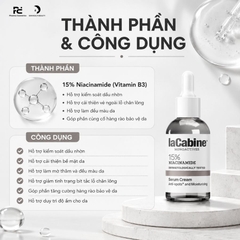 LACABINE 15% NIACINAMIDE SERUM CREAM / TINH CHẤT DƯỠNG SÁNG, MỜ THÂM DA