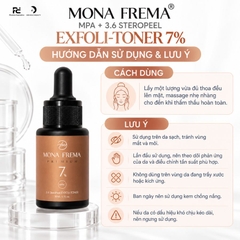 MONA FREMA MPA+ 3.6 SteroPeel Exfoli-Toner 7% 30ml – Tinh chất tẩy tế bào chết dịu nhẹ dành cho người mới bắt đầu