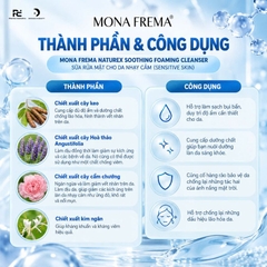 MONA FREMA NATUREX SOOTHING FOAMING CLEANSER / SỮA RỬA MẶT CHO DA NHẠY CẢM ( SENSITIVE SKIN)