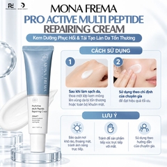 MONA FREMA PRO ACTIVE MULTI PEPTIDE REPAIRING CREAM: Kem Dưỡng Phục Hồi & Tái Tạo Làn Da Tổn Thương