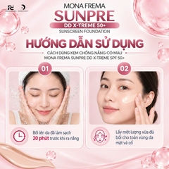 MONA FREMA SUNPRE X-Treme 50+ Sunscreen Foundation 50ml – Kem chống nắng nâng tông dành cho da sau trị liệu