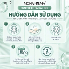 MONA FREMA SUNPRE EG FACIAL GEL: Kem Chống Nắng Dạng Gel Cho Da Mụn & Nhạy Cảm - Chống Nắng & Che Phủ Hoàn Hảo