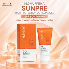 MONA FREMA SUNPRE High Protection DD Facial Gel 60ml – Kem chống nắng có màu bảo vệ da và che phủ khuyết điểm