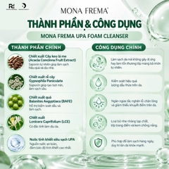 MONA FREMA UPA FOAM CLEANSER: Sữa Rửa Mặt Dạng Bọt - Sạch Nhờn, Dịu Nhẹ Cho Da Dầu & Nhạy Cảm