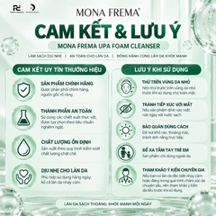 MONA FREMA UPA FOAM CLEANSER: Sữa Rửa Mặt Dạng Bọt - Sạch Nhờn, Dịu Nhẹ Cho Da Dầu & Nhạy Cảm