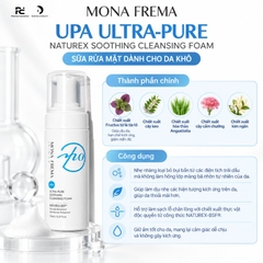 MONA FREMA UPA Ultra-Pure Naturex Soothing Cleansing Foam 150ml – Sữa rửa mặt tạo bọt dịu nhẹ cho da thường và da nhạy cảm