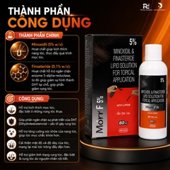 MORR F 5% BOTTLE OF SOLUTION WITH MINOXIDIL AND FINASTERIDE  / THUỐC XỊT TRỊ MỌC TÓC TRỊ HÓI