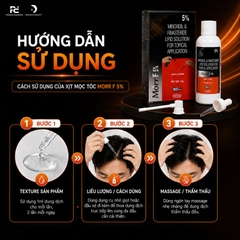 MORR F 5% BOTTLE OF SOLUTION WITH MINOXIDIL AND FINASTERIDE  / THUỐC XỊT TRỊ MỌC TÓC TRỊ HÓI