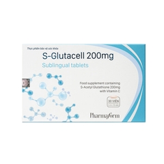 PHARMAFORM S-GLUTACELL: Viên Uống Hỗ Trợ Chống Oxy Hóa & Cải Thiện Nám Da