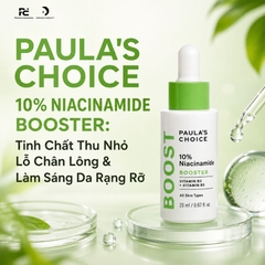 PAULA'S CHOICE 10% NIACINAMIDE BOOSTER: Tinh Chất Thu Nhỏ Lỗ Chân Lông & Làm Sáng Da Rạng Rỡ