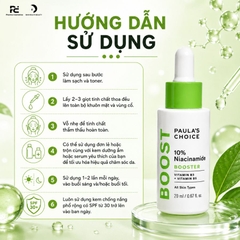 PAULA'S CHOICE 10% NIACINAMIDE BOOSTER: Tinh Chất Thu Nhỏ Lỗ Chân Lông & Làm Sáng Da Rạng Rỡ