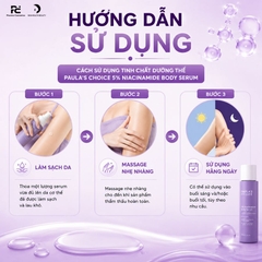 PAULA'S CHOICE 5% NIACINAMIDE BODY SERUM: Tinh Chất Dưỡng Thể Sáng Da, Giảm Thâm & Phục Hồi Toàn Diện Cho Cơ Thể