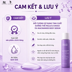 PAULA'S CHOICE 5% NIACINAMIDE BODY SERUM: Tinh Chất Dưỡng Thể Sáng Da, Giảm Thâm & Phục Hồi Toàn Diện Cho Cơ Thể