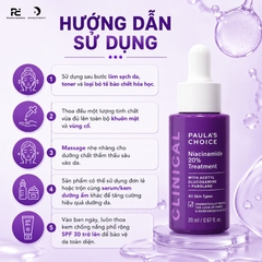 Paula's Choice Clinical Niacinamide 20% Treatment: Tinh Chất Thu Nhỏ Lỗ Chân Lông & Sáng Mịn Bề Mặt Da