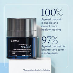IMAGE Skincare AGELESS+ Retinol Repair Crème 0.3% Retinol Complex – Kem dưỡng retinol làm sáng và chống lão hóa cho người mới bắt đầu, da nhạy cảm, da khô.