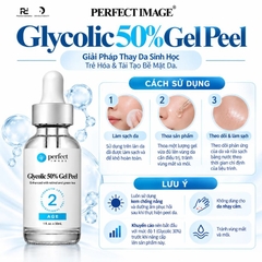 Perfect Image Glycolic 50% Gel Peel: Giải Pháp Thay Da Sinh Học Trẻ Hóa & Tái Tạo Bề Mặt Chuyên Sâu