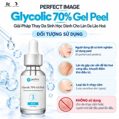 PERFECT IMAGE Glycolic 70% Gel Peel: Giải Pháp Thay Da Sinh Học Chuyên Sâu Cho Lão Hóa Cứng Đầu